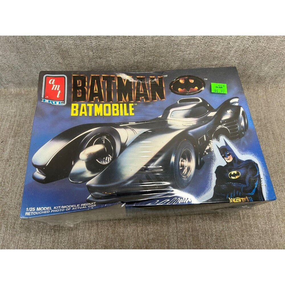Vintage 1989 amt ERTL Batman Batmobile 1/25 Model Kit Brand New Sealed